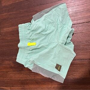 Lululemon Athletica Light Green Athletic Shorts
